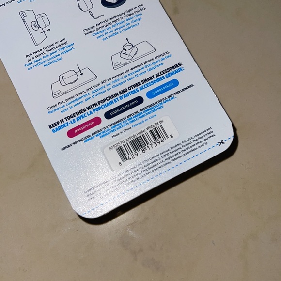 NWT PopGrip AirPods Holder (white) - Picture 14 of 14